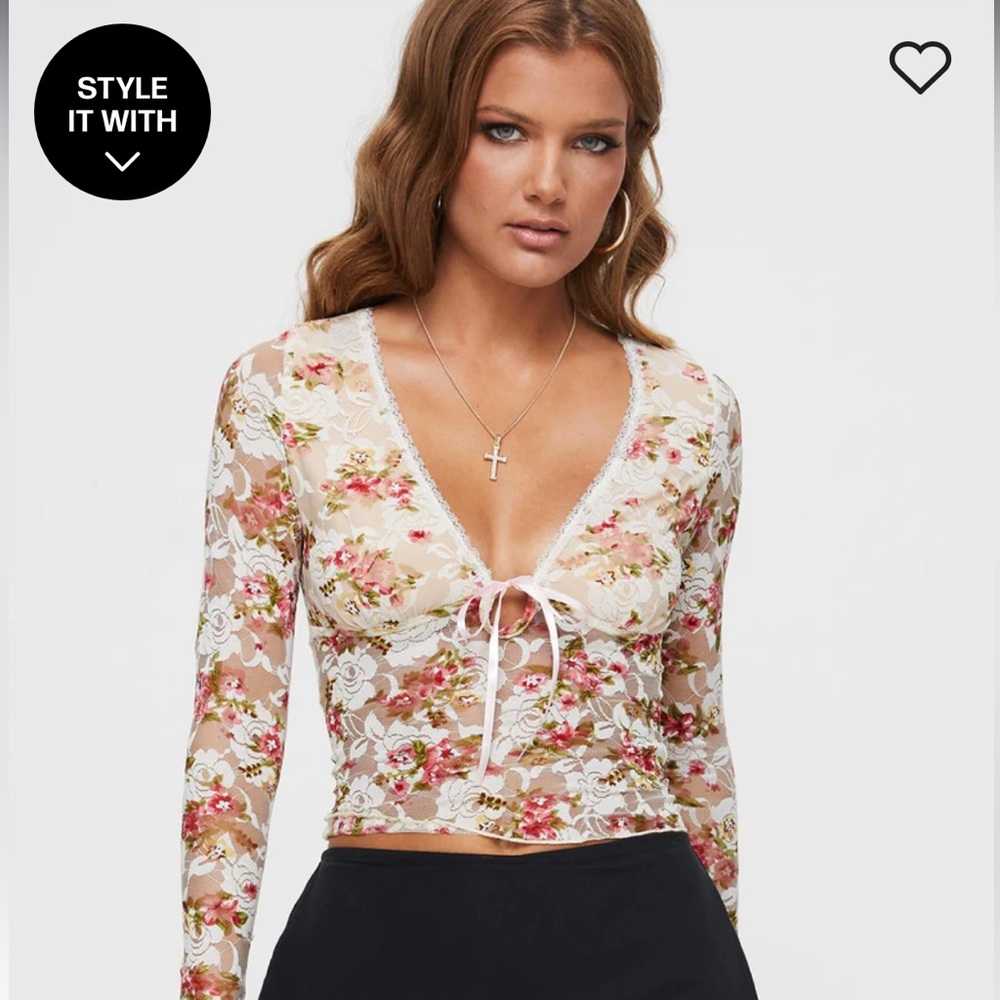 Princess Polly Amessa Long Sleeve Top Floral